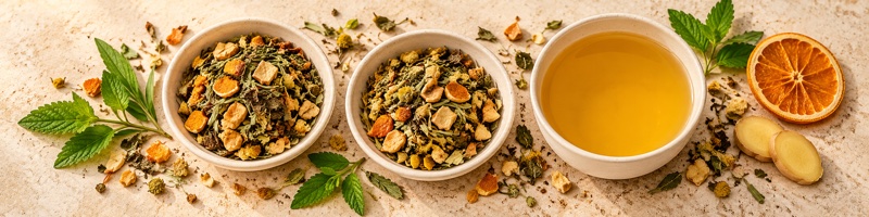 Kräuterteemischungen, aromatisiert