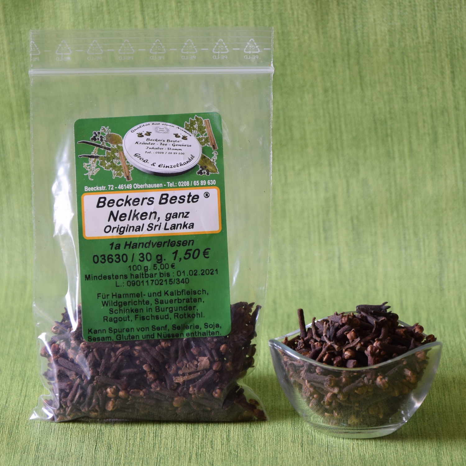 Nelken, ganz (Orginal Sri Lanka) | Online-Shop für Kräuter, Tee &amp; Gewürze